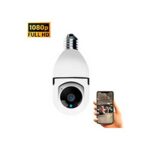 Mini camara WiFi con movimiento 360 grados y alimentacion E27 / 1080p