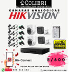 KIT DE 4 CÁMARAS AUDIO FHD 1080P 2MP HIKVISION