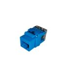 KEYSTONE JACK CAT6 110 TYPE AZUL